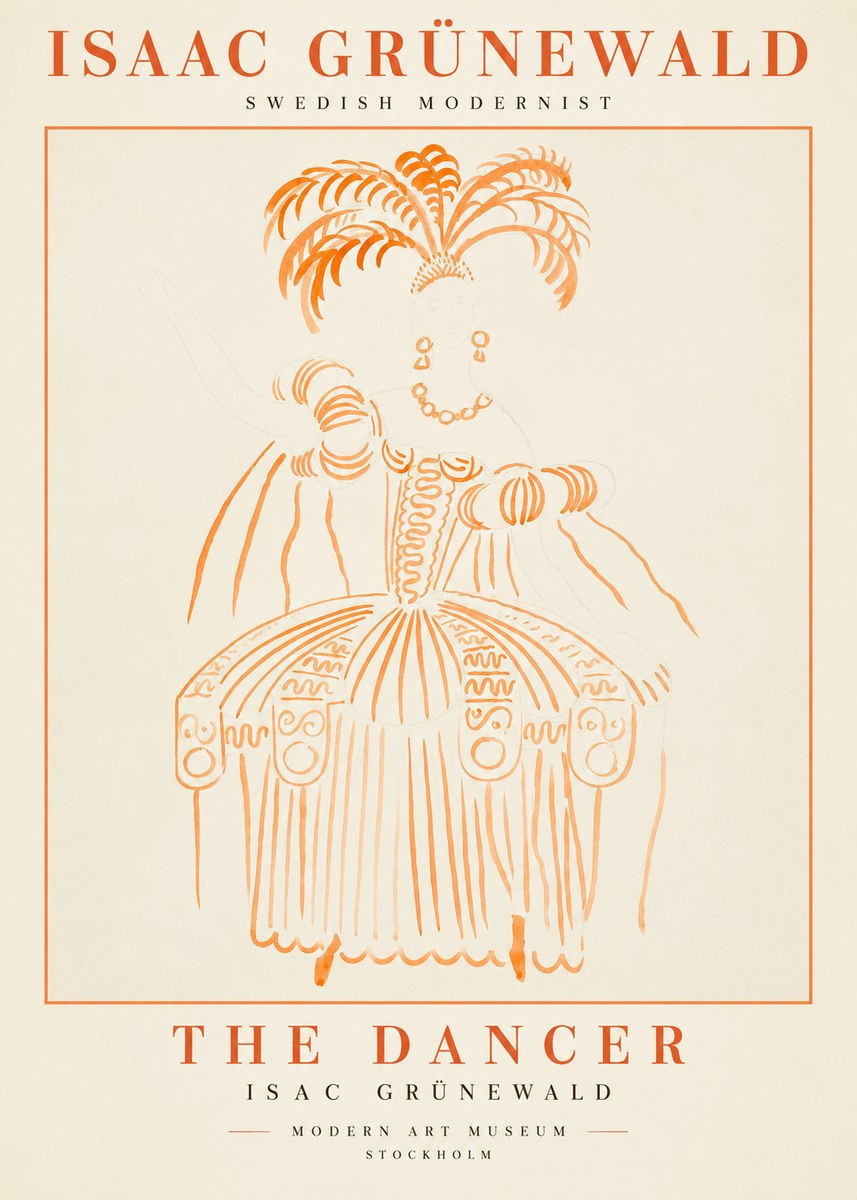 Isaac Grünewald The Dancer II No1 - Poster