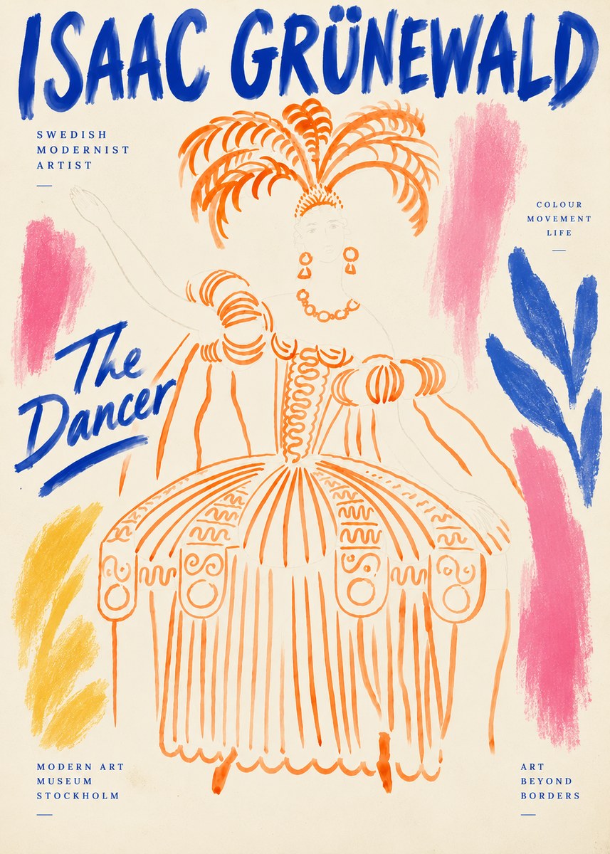 Isaac Grünewald The Dancer II No6 - Poster