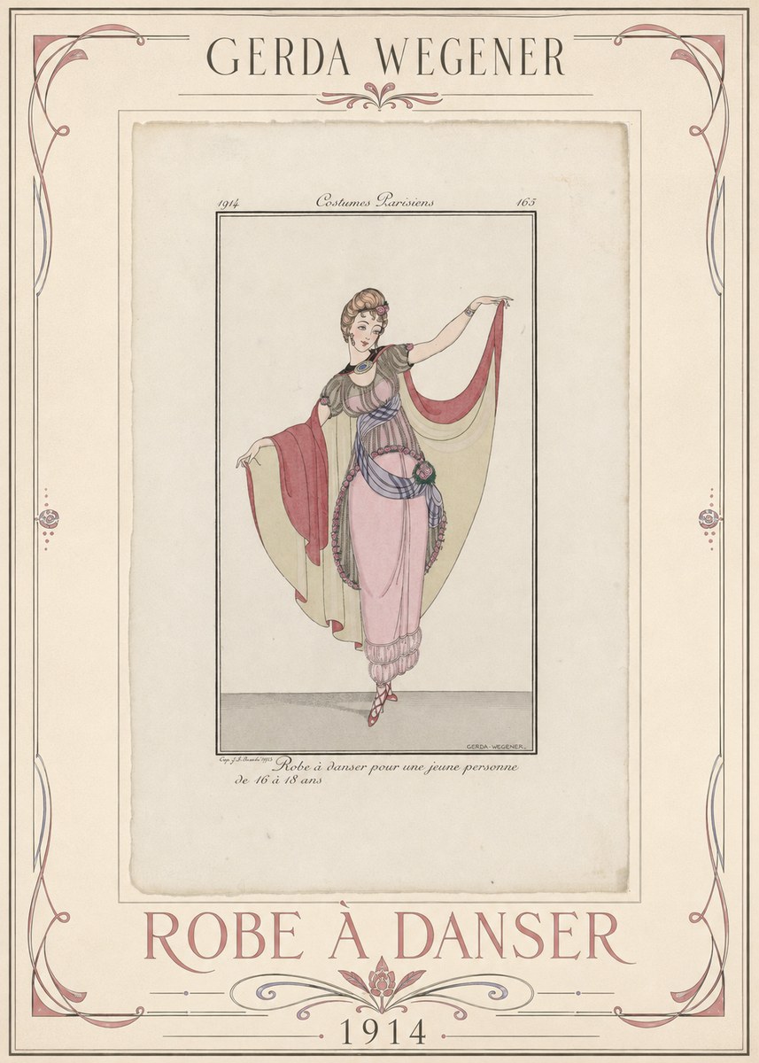 Gerda Wegener Robe À Danser No1 - Poster