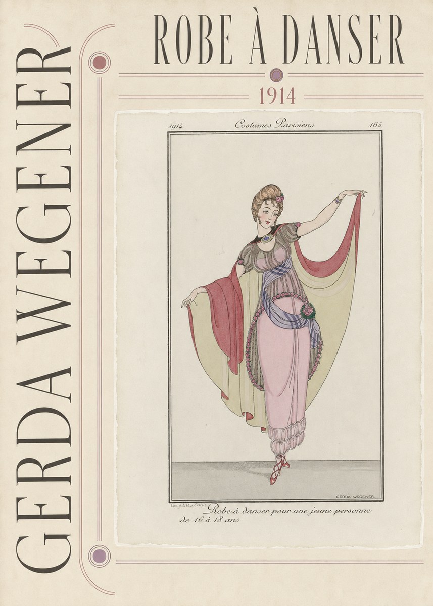 Gerda Wegener Robe À Danser No3 - Poster