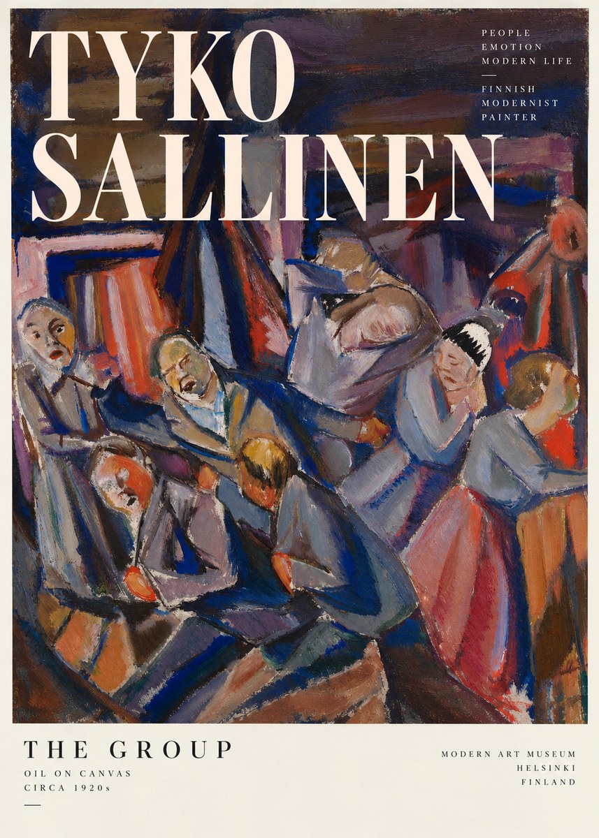 Tyko Sallinen The Group No5 - Poster