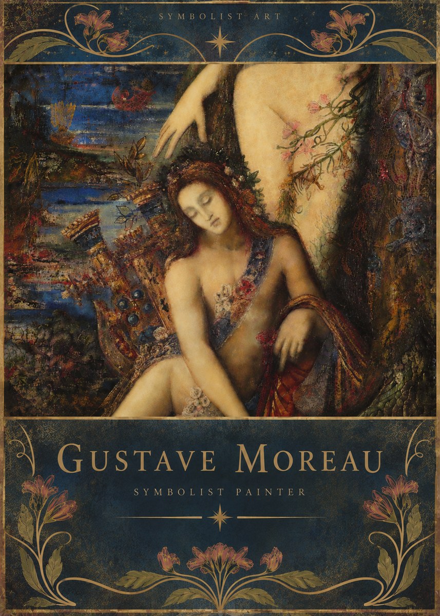 Gustave Moreau Symbolist Painting No6 - Poster