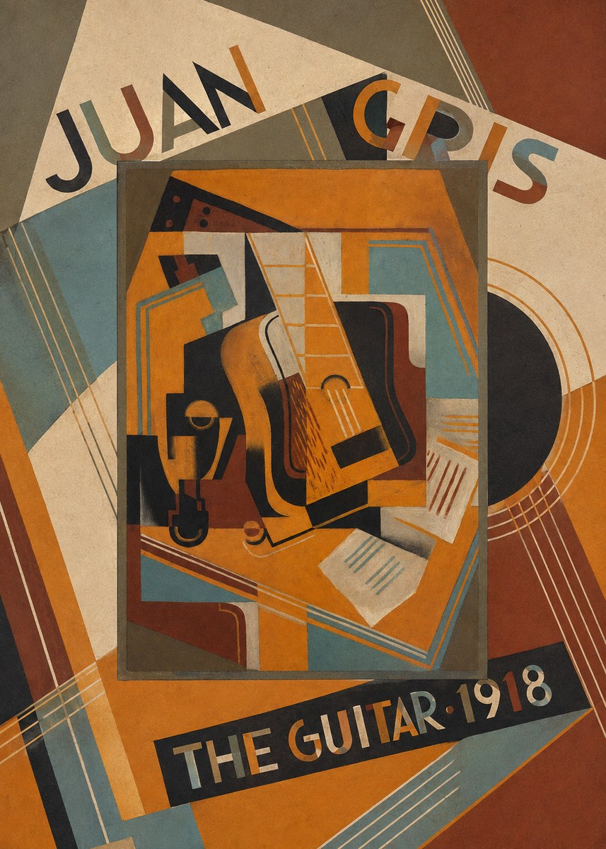Juan Gris The Guitar No6 - Poster