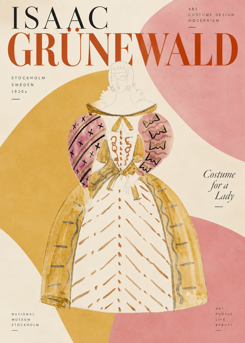 Isaac Grünewald Costume Design XII No4 - Poster