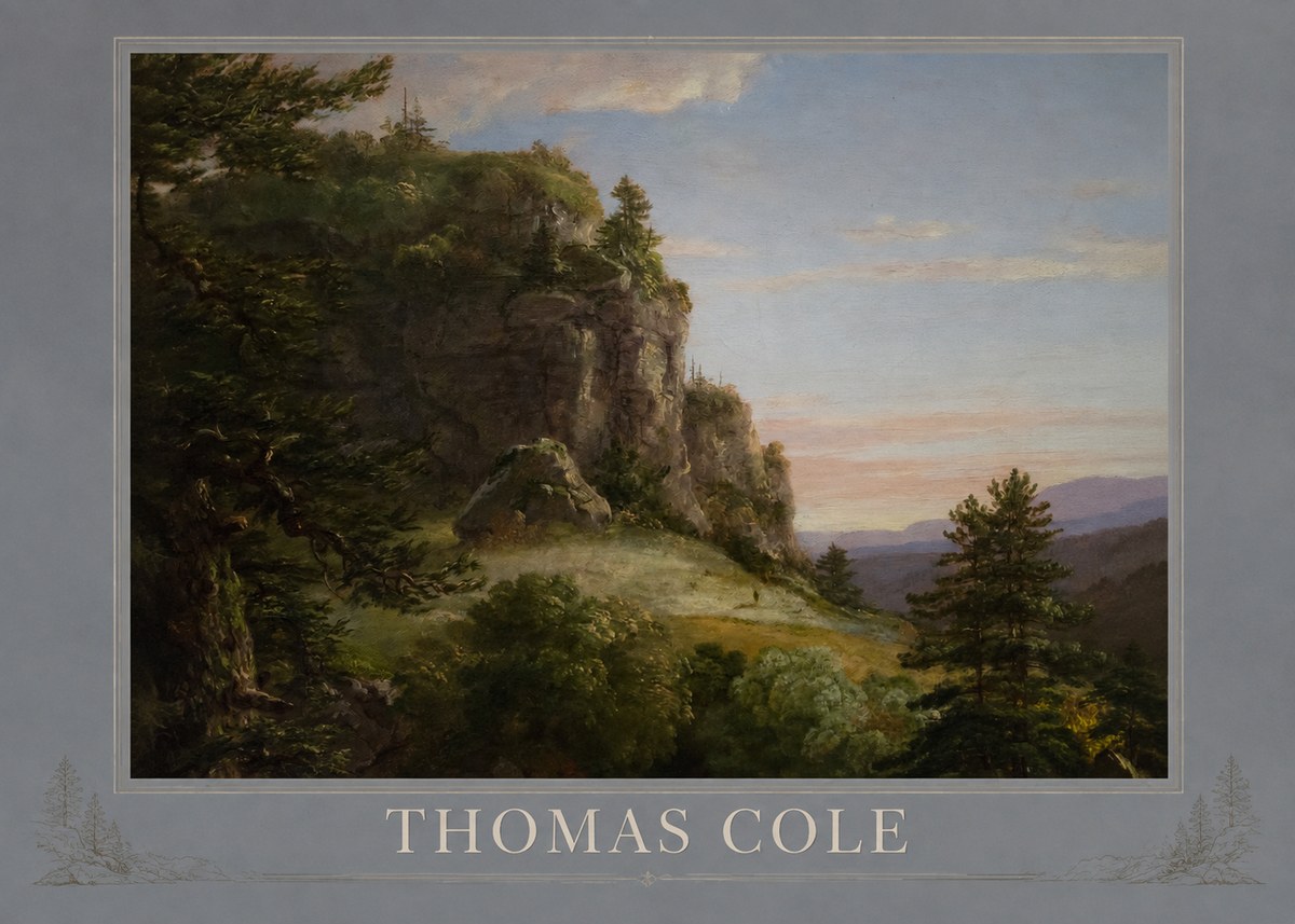 Thomas Cole Landscape, the Old Mill No2 - Poster