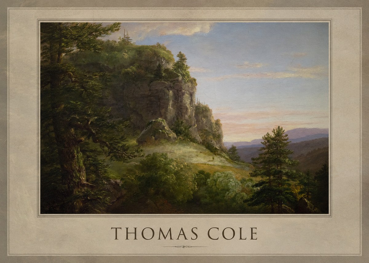 Thomas Cole Landscape, the Old Mill No4 - Poster