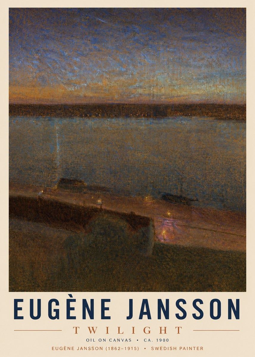 Eugène Jansson Twilight No4 - Poster