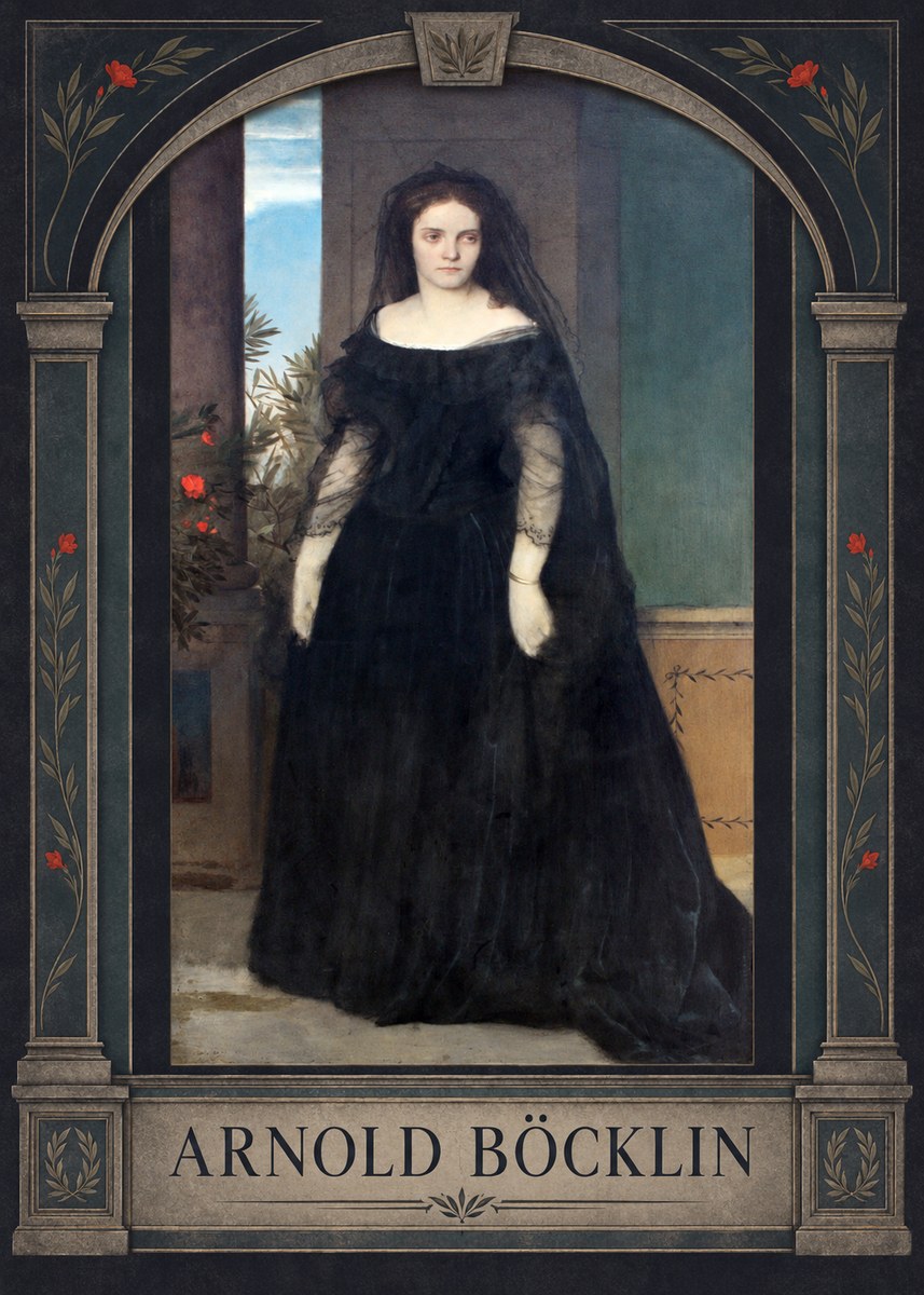 Arnold Böcklin Portrait of Mrs. Böcklin No3 - Poster