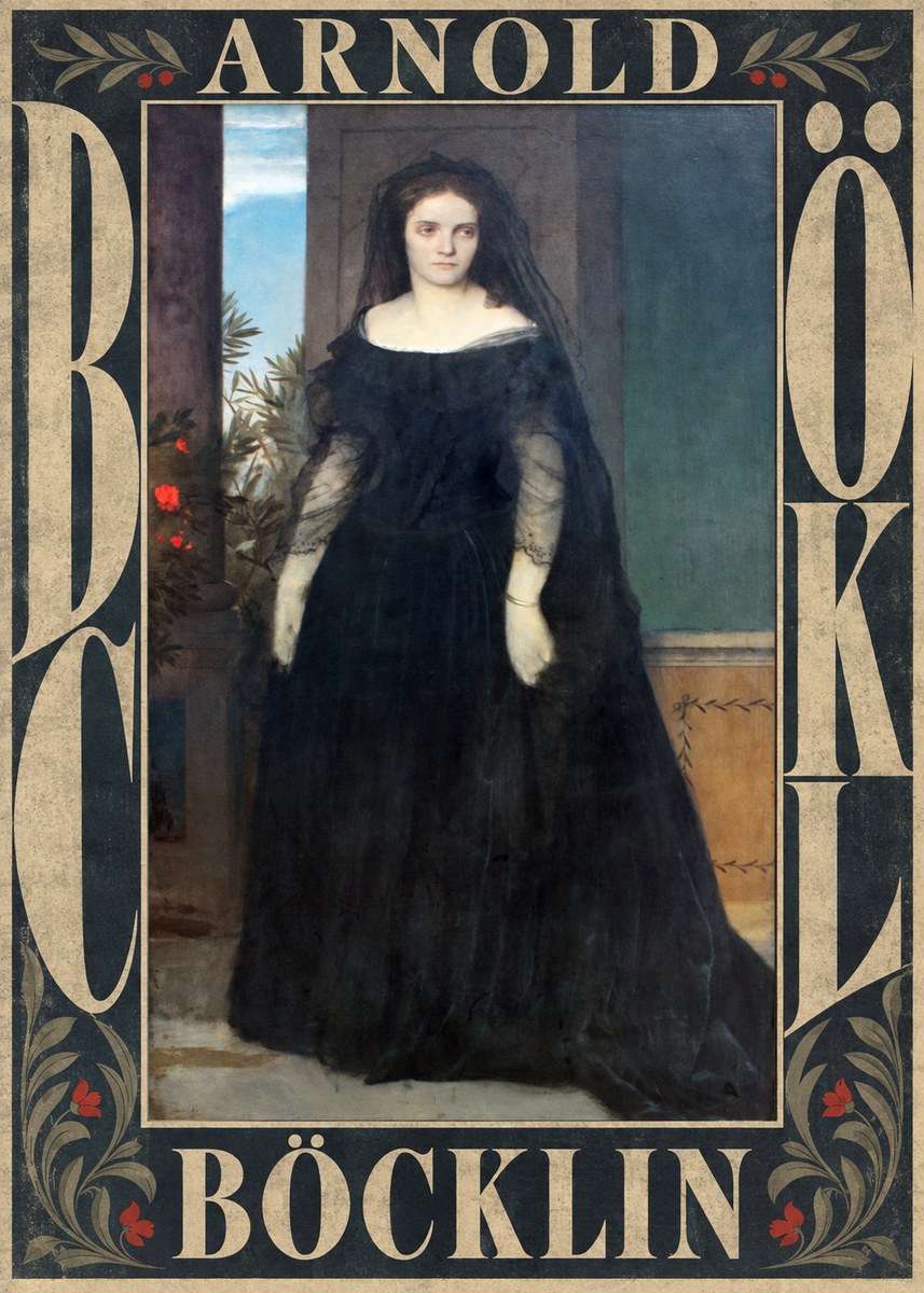 Arnold Böcklin Portrait of Mrs. Böcklin No6 - Poster