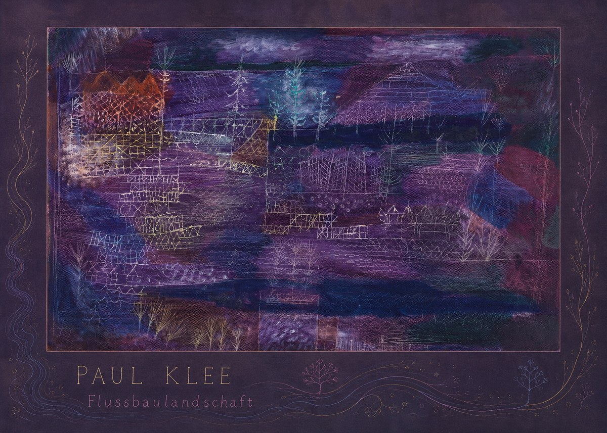 Paul Klee Flussbaulandschaft No4 - Poster