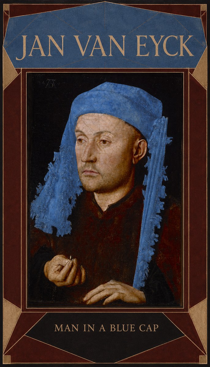Jan van Eyck Man in a Blue Cap I No6 - Poster