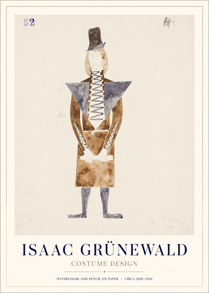 Isaac Grünewald Costume Design XIII No1 - Poster
