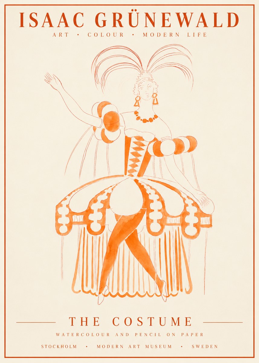 Isaac Grünewald The Costume II No1 - Poster
