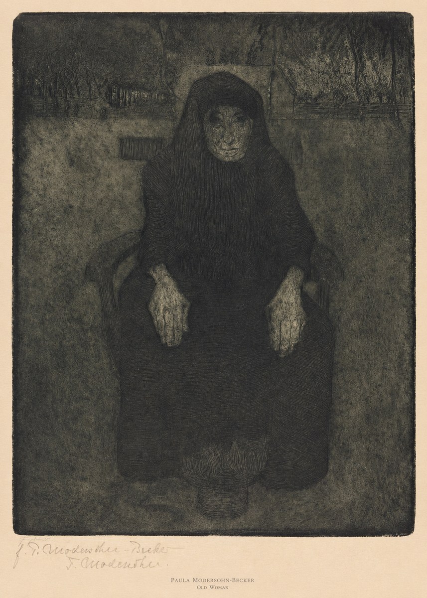 Paula Modersohn-Becker Old Woman No6 - Poster