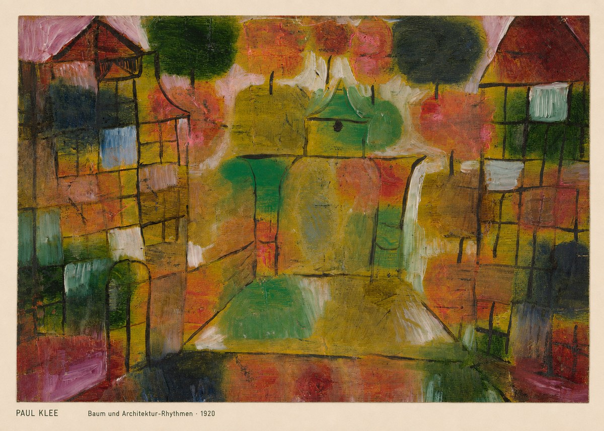 Paul Klee Baum Und Architektur-rhythmen No4 - Poster