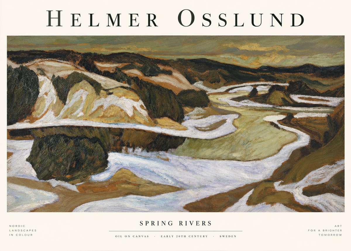 Helmer Osslund Spring Flood No2 - Poster