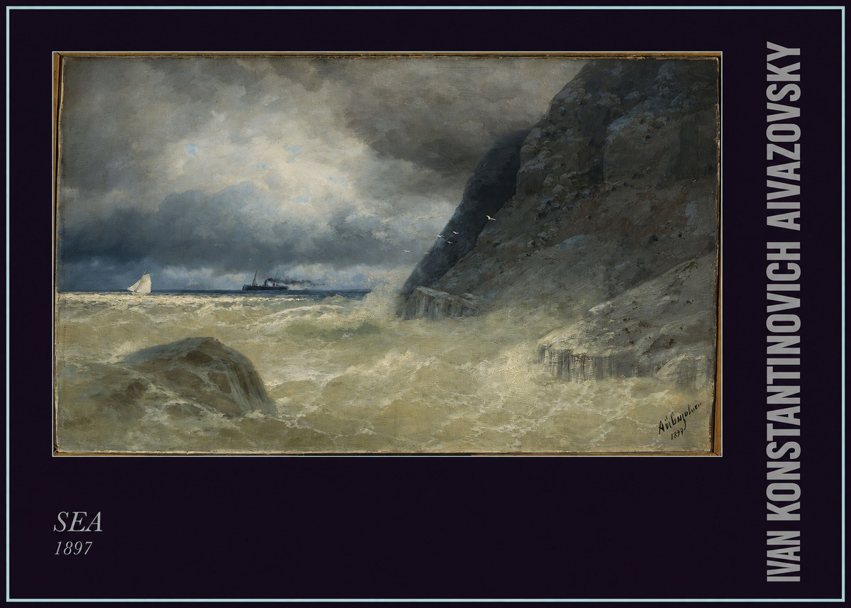 Ivan Konstantinovich Aivazovsky Sea No6 - Poster
