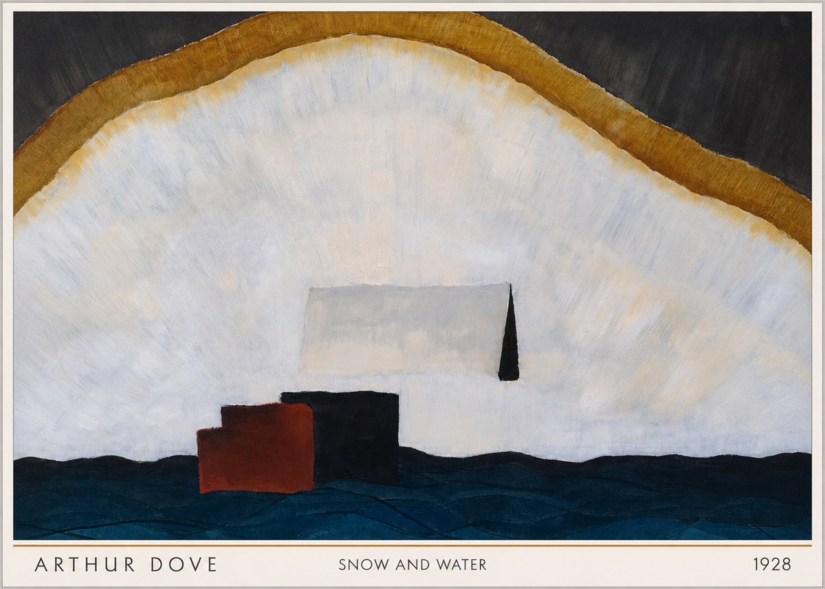 Arthur Dove Snow and Water No5 - Poster
