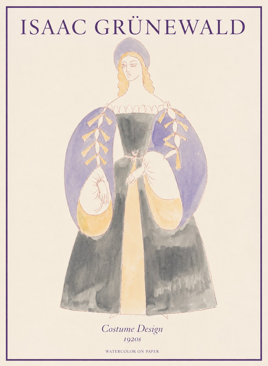 Isaac Grünewald Costume Design XIV No1 - Poster