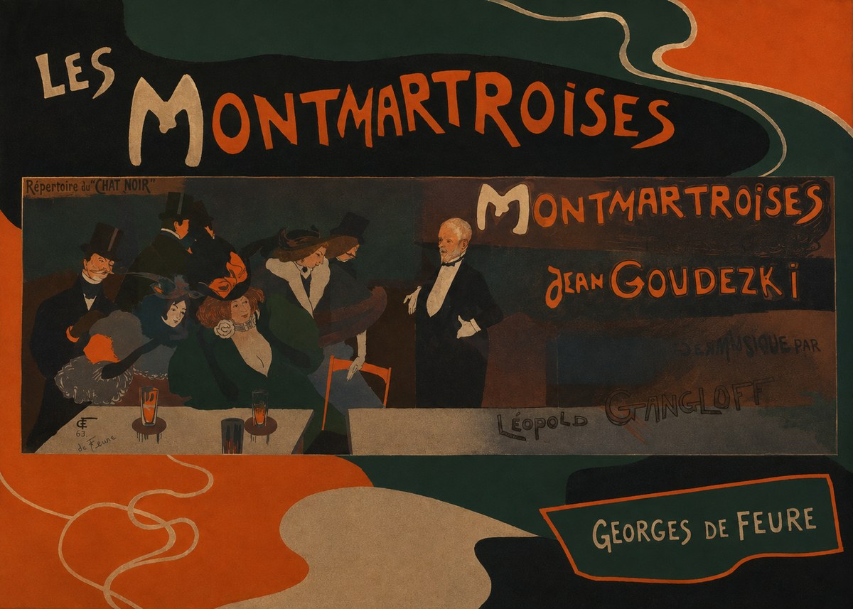 Georges de Feure Les Montmartroises No4 - Poster