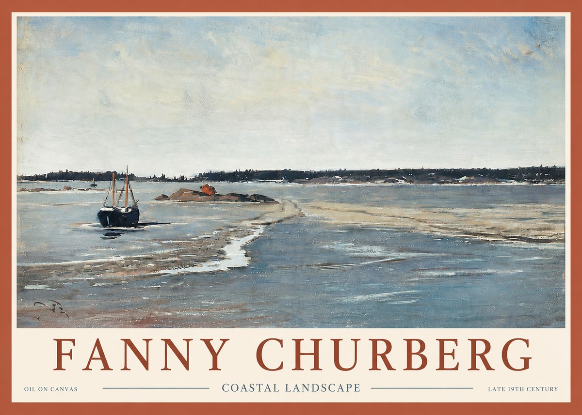 Fanny Churberg Coastal Landscape No4 - Poster
