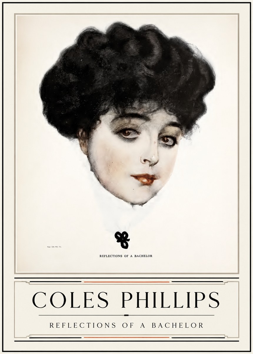 Coles Phillips Reflections of a Bachelor No3 - Poster