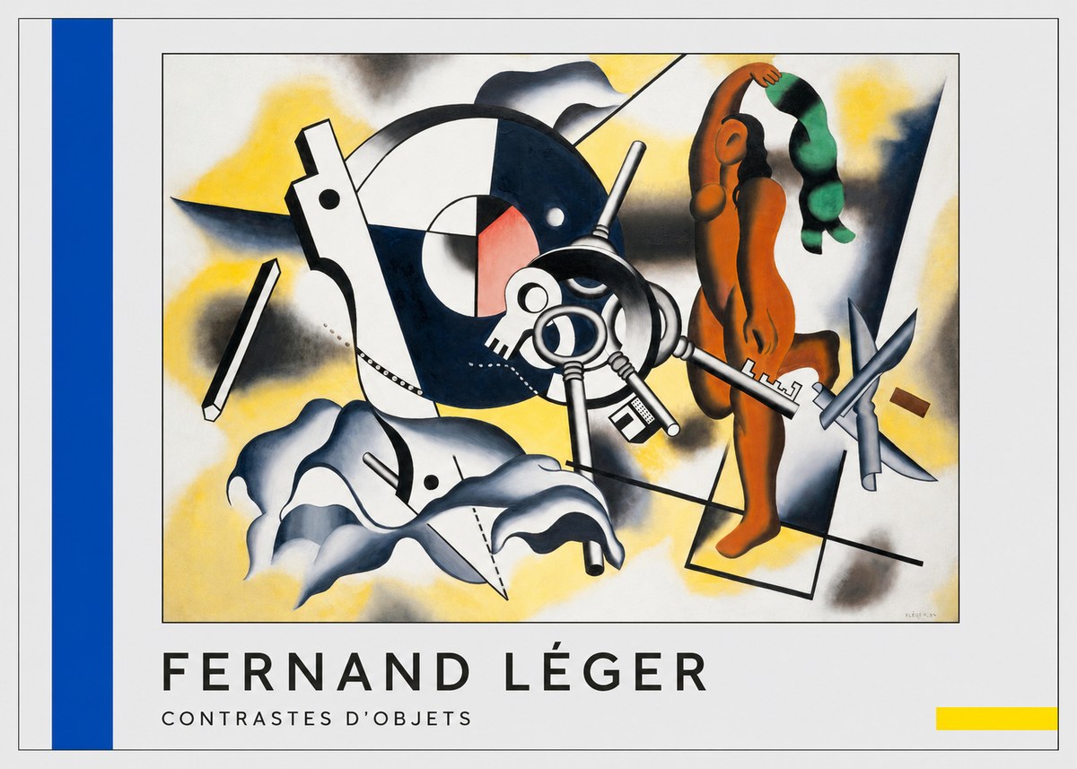 Fernand Léger Contrastes D'objets No4 - Poster