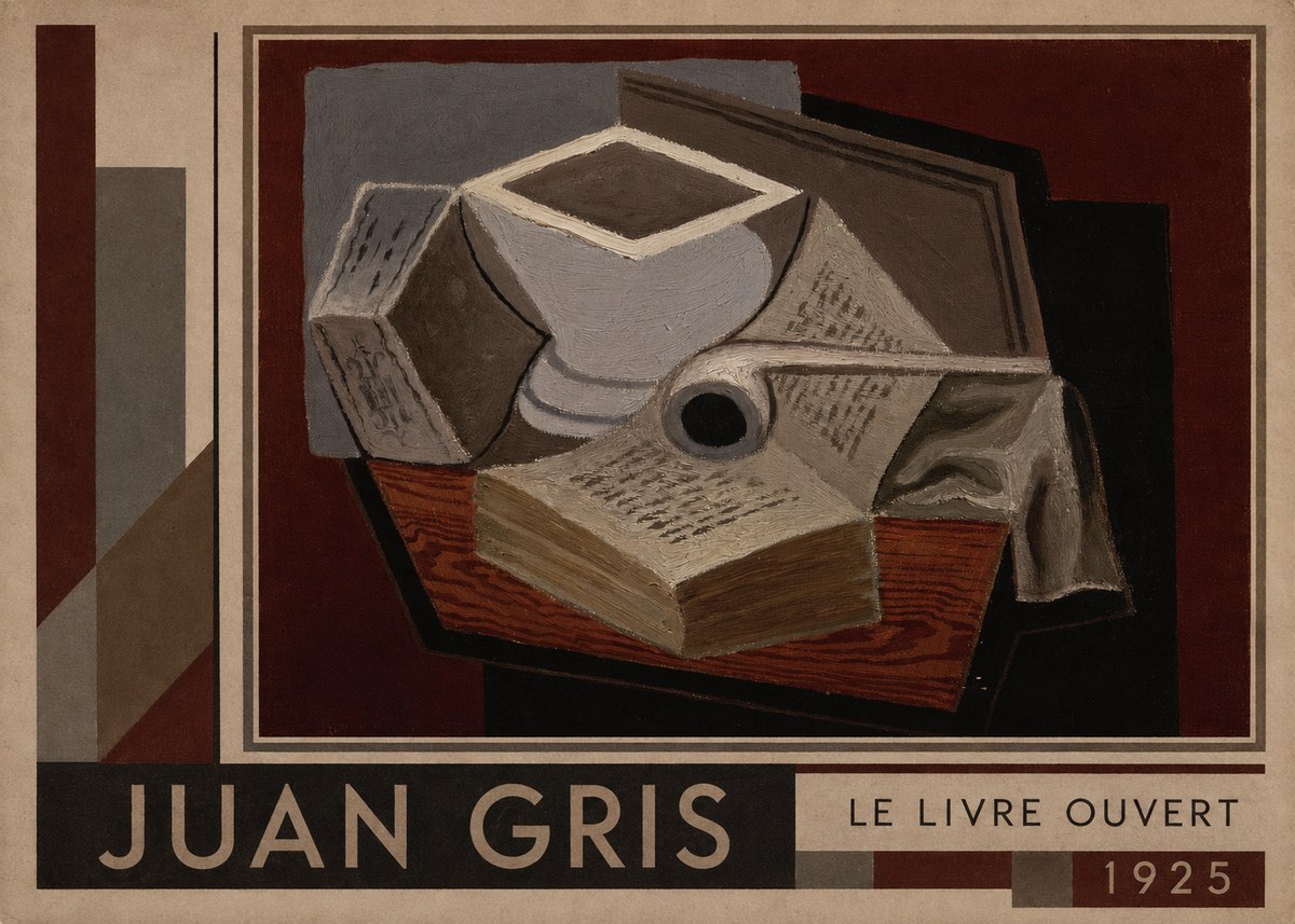 Juan Gris Le Livre Ouvert No6 - Poster