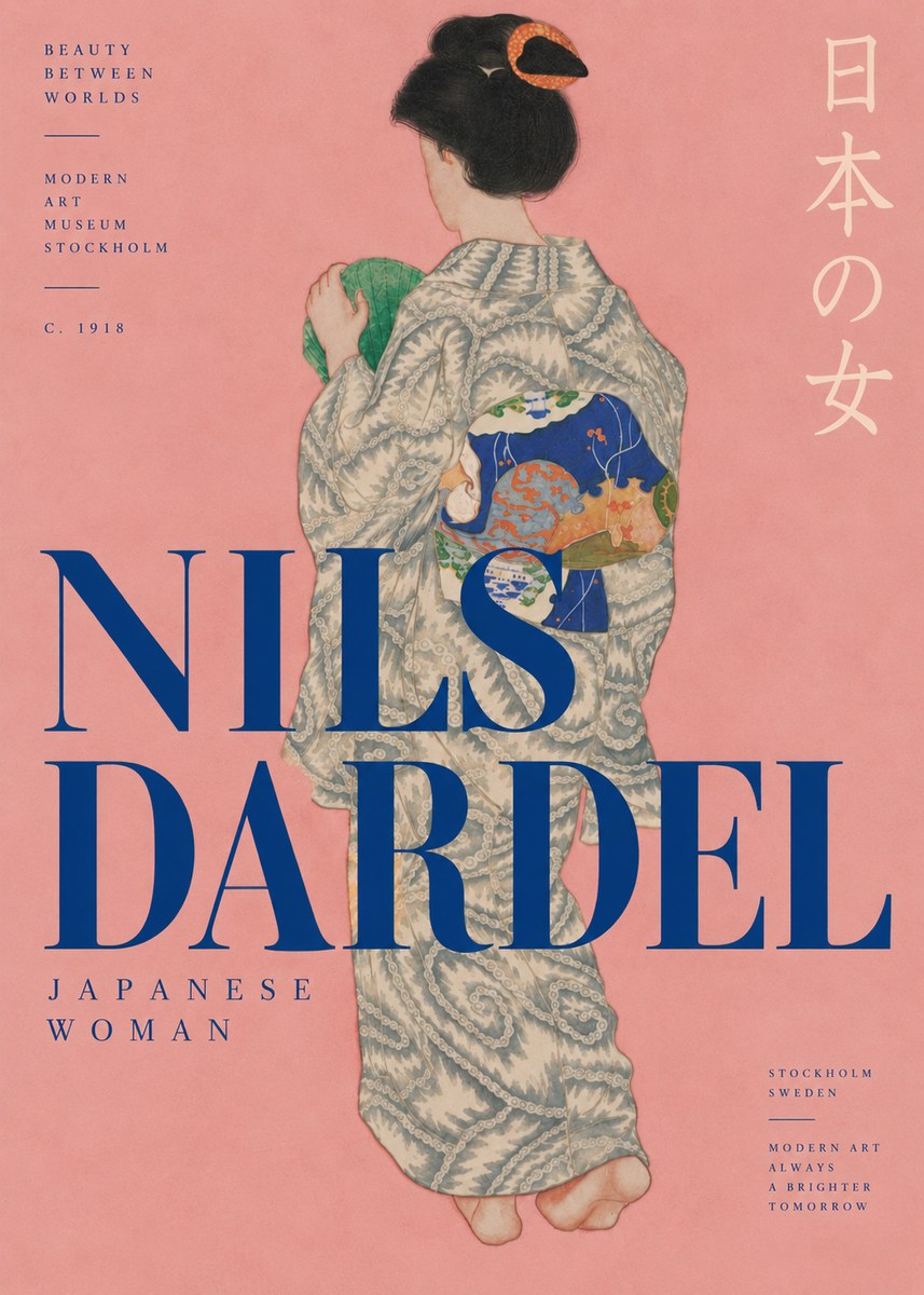 Nils Dardel Japanese Woman No3 - Poster