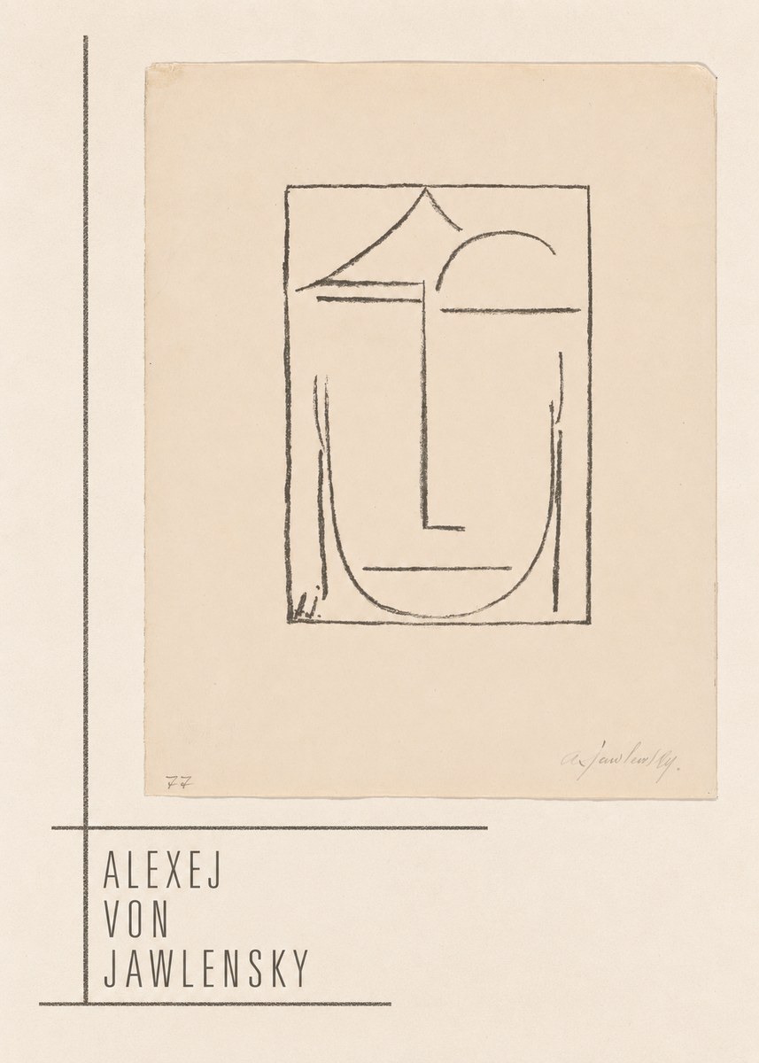 Alexej von Jawlensky Abstract Head No2 - Poster