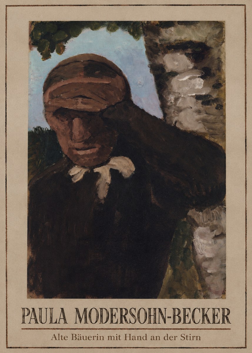 Paula Modersohn-Becker Alte Bäuerin Mit Hand an Der Stirn No1 - Poster