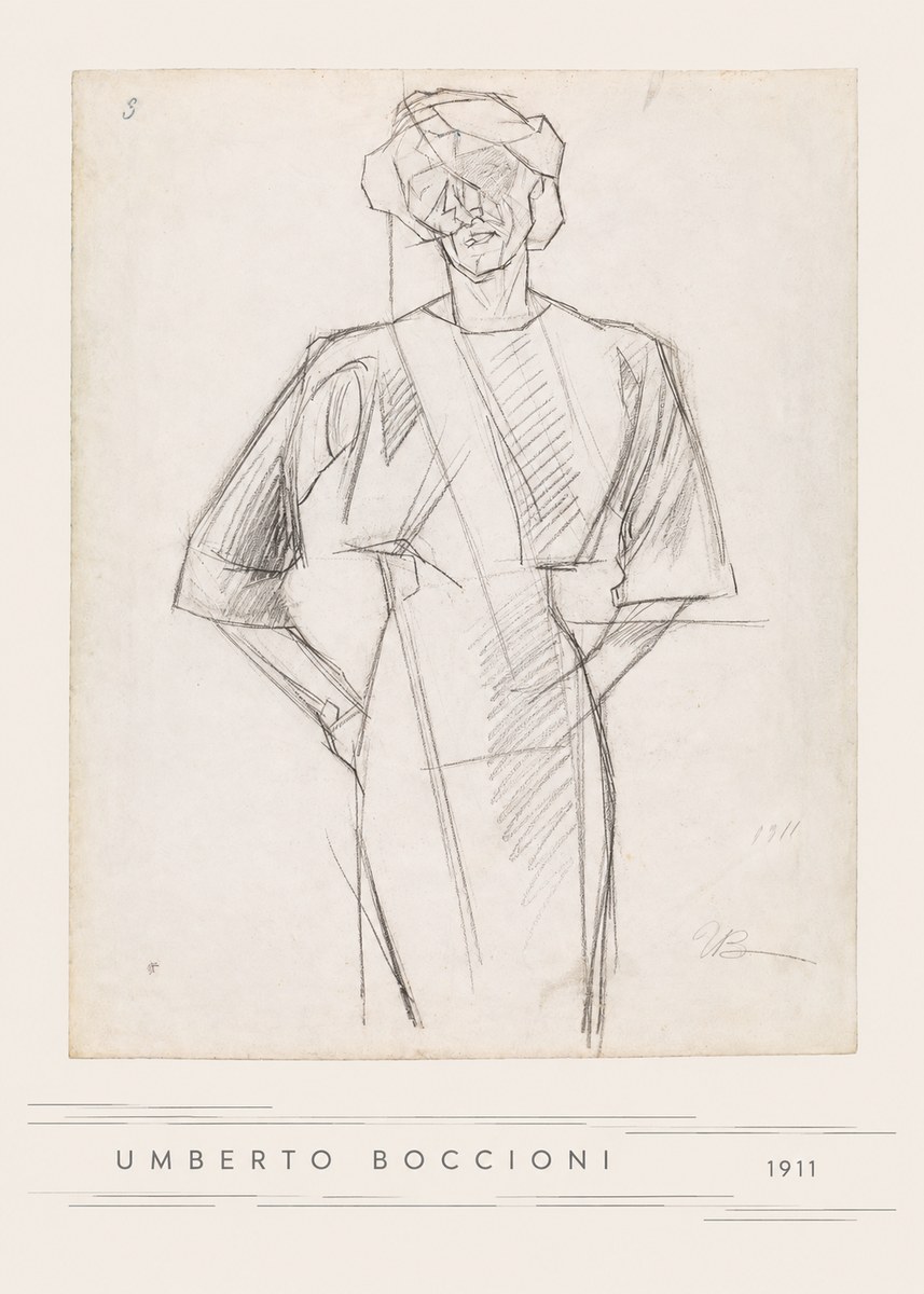 Umberto Boccioni Figure Study, 1911 No5 - Poster