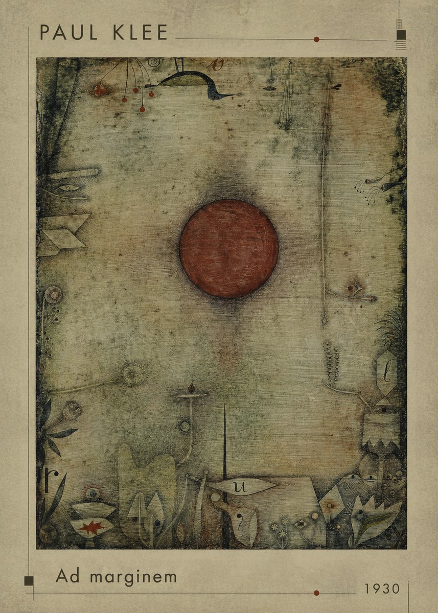 Paul Klee Ad Marginem No1 - Poster