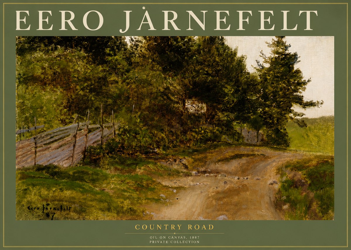 Eero Järnefelt Country Road No4 - Poster