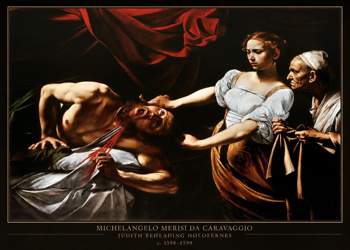 Michelangelo Merisi da Caravaggio Judith Beheading Holofernes IV No4 - Poster