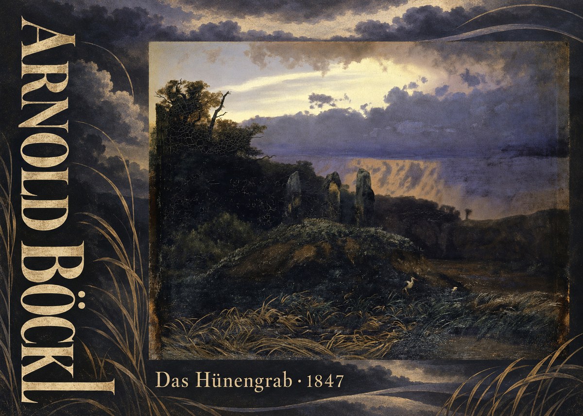 Arnold Böcklin Das Hünengrab No6 - Poster