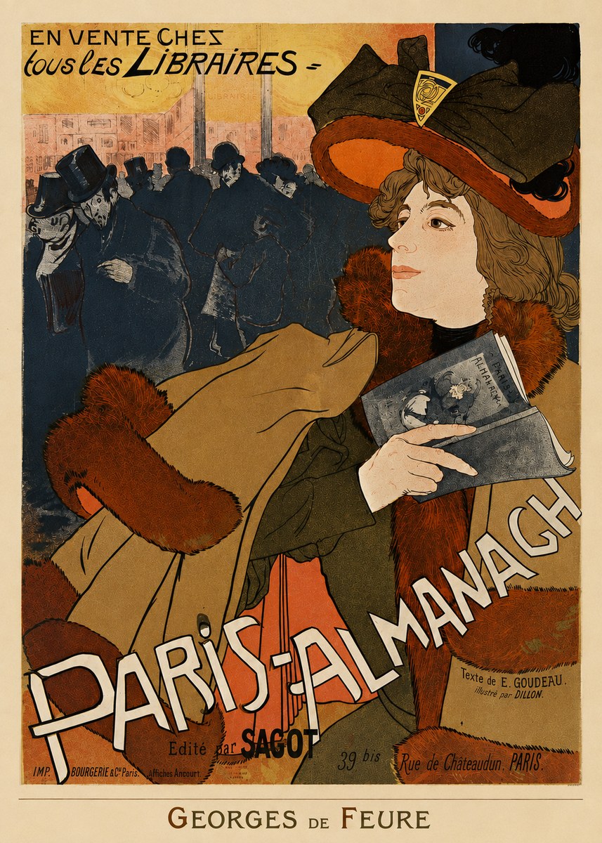 Georges de Feure Paris-almanach II No4 - Poster
