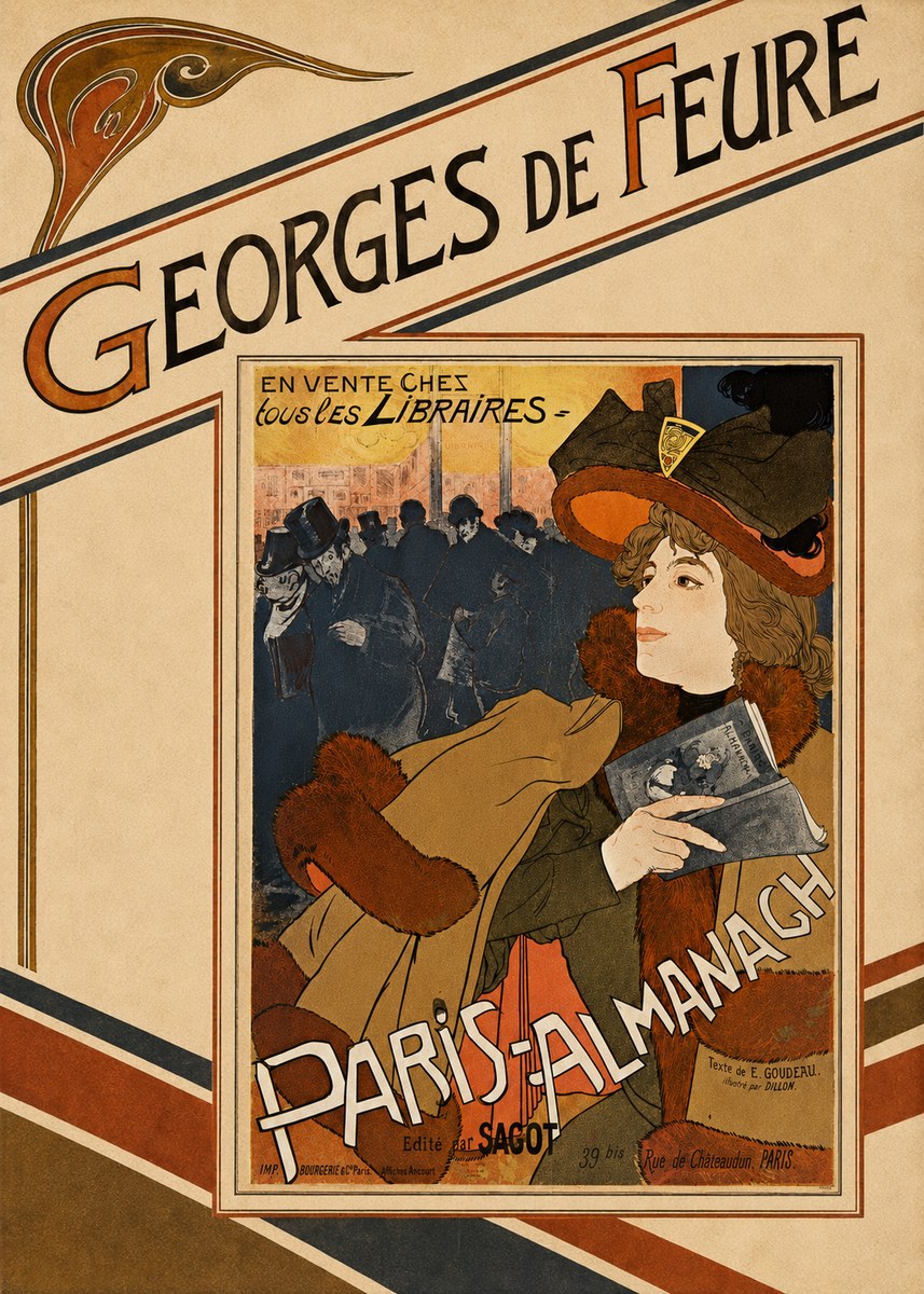 Georges de Feure Paris-almanach II No5 - Poster