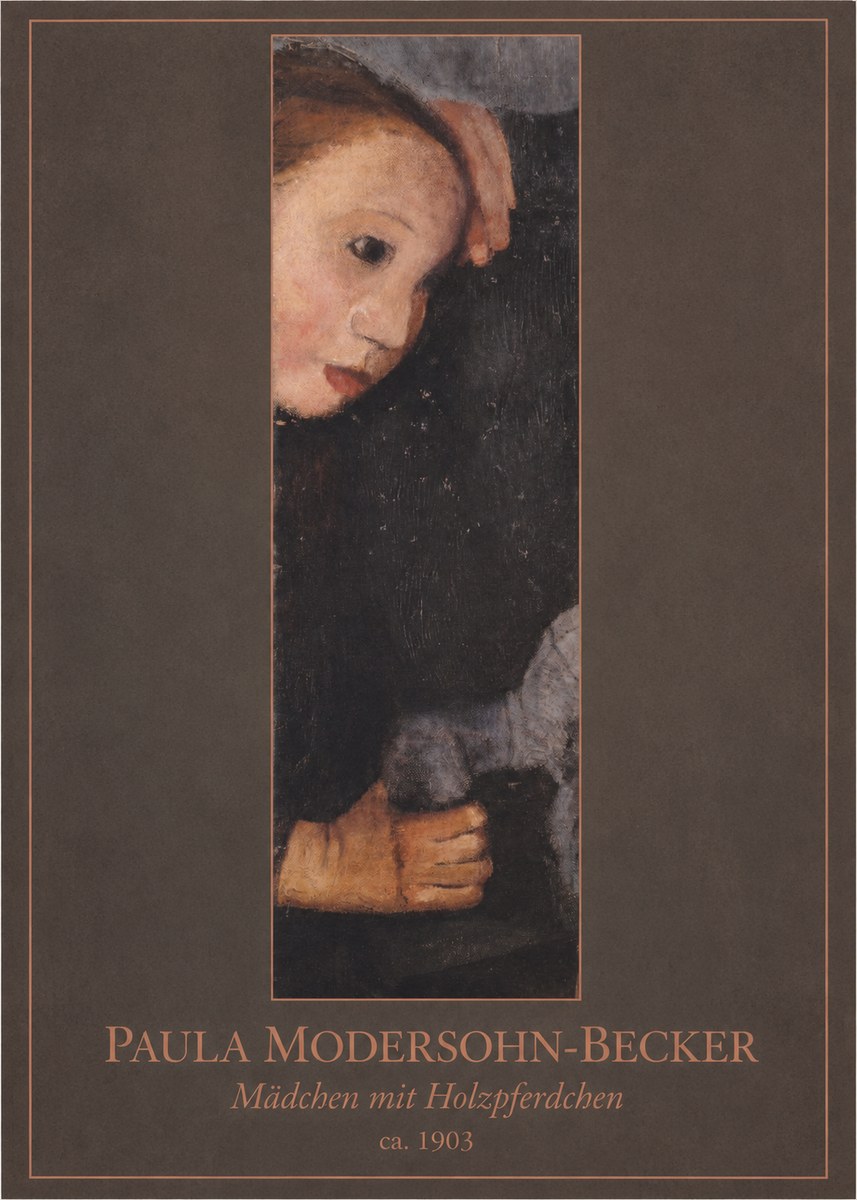 Paula Modersohn-Becker Mädchen Mit Holzpferdchen No1 - Poster