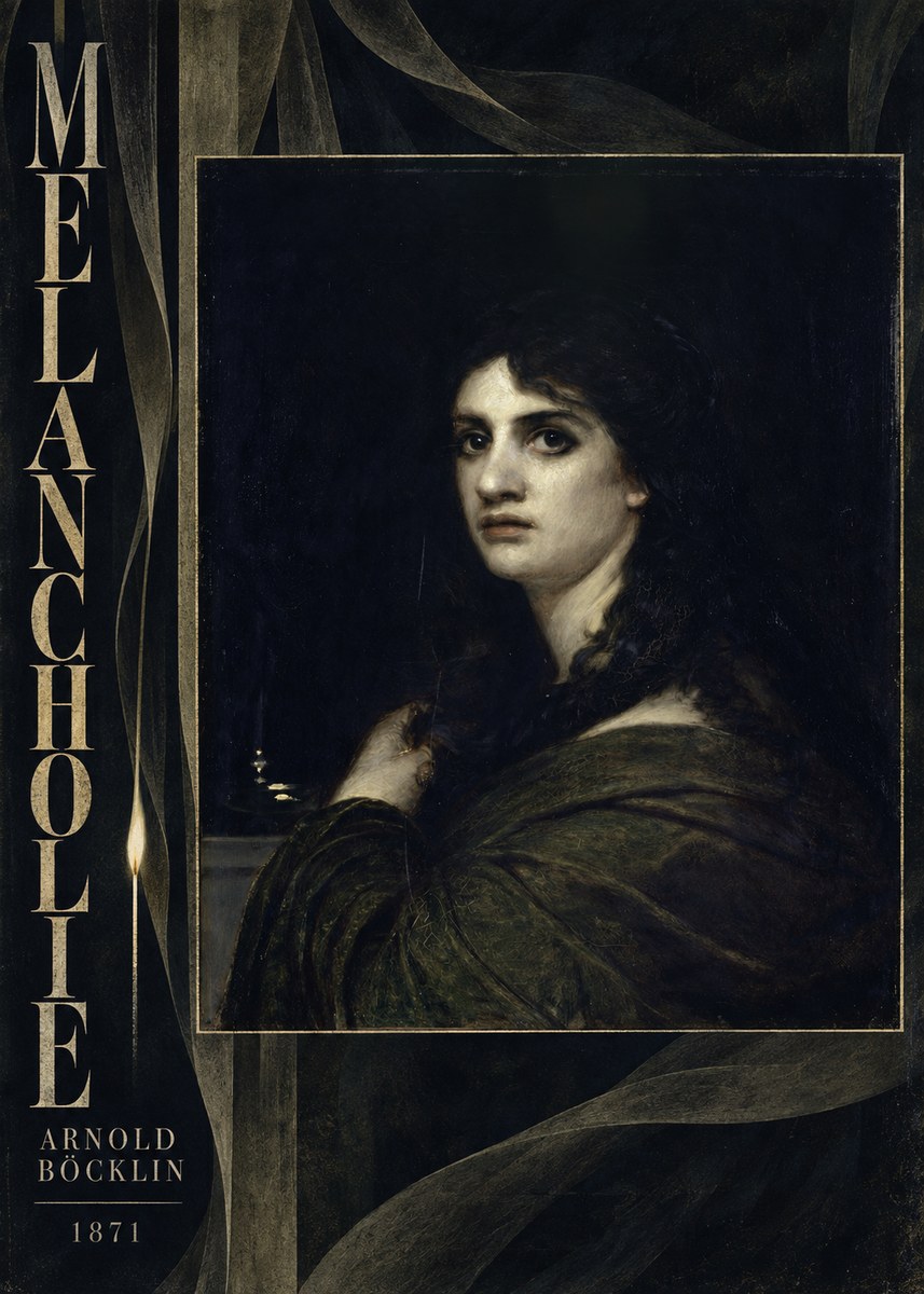 Arnold Böcklin Melancholie No6 - Poster