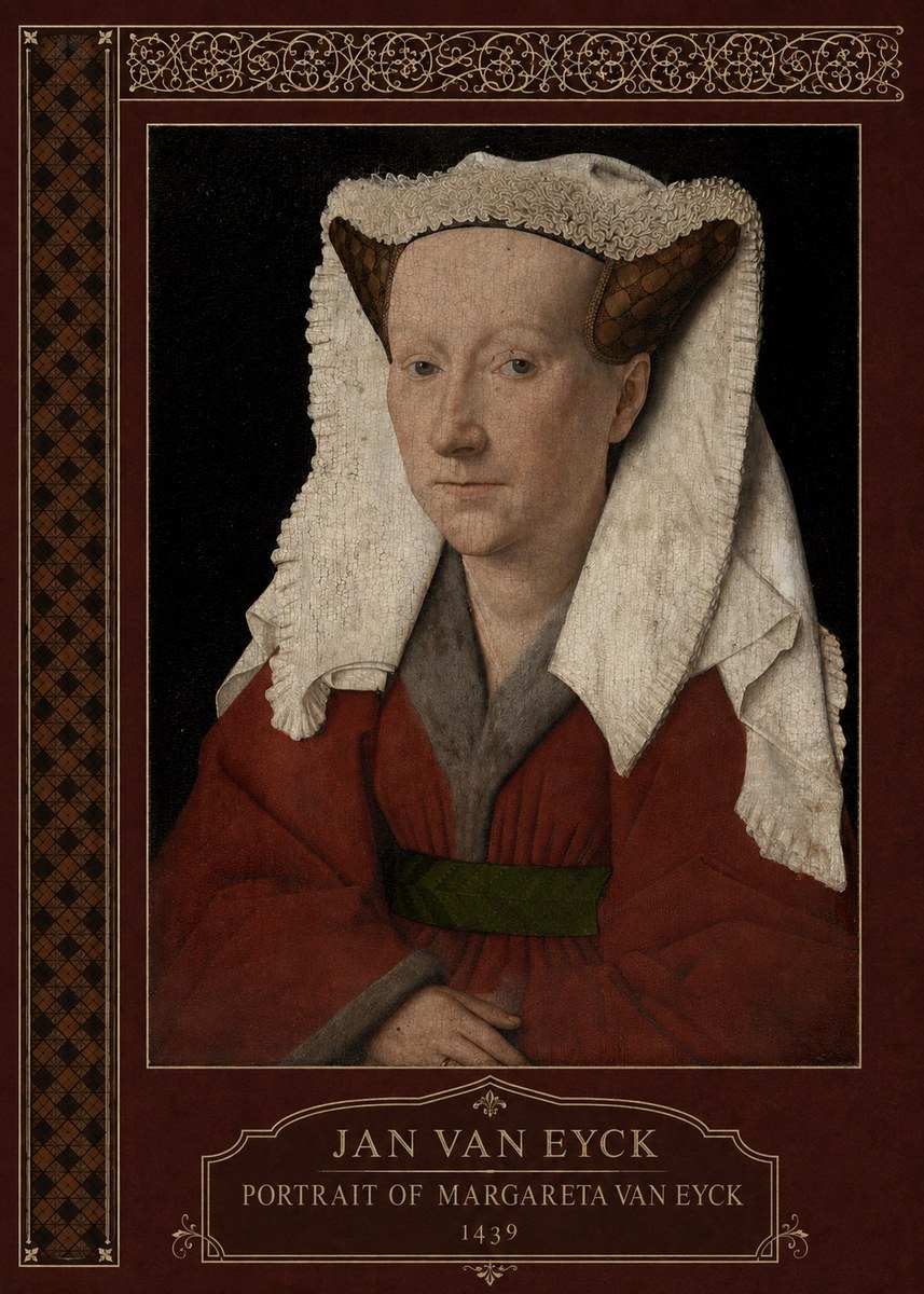 Jan van Eyck Portrait of Margareta Van Eyck No6 - Poster