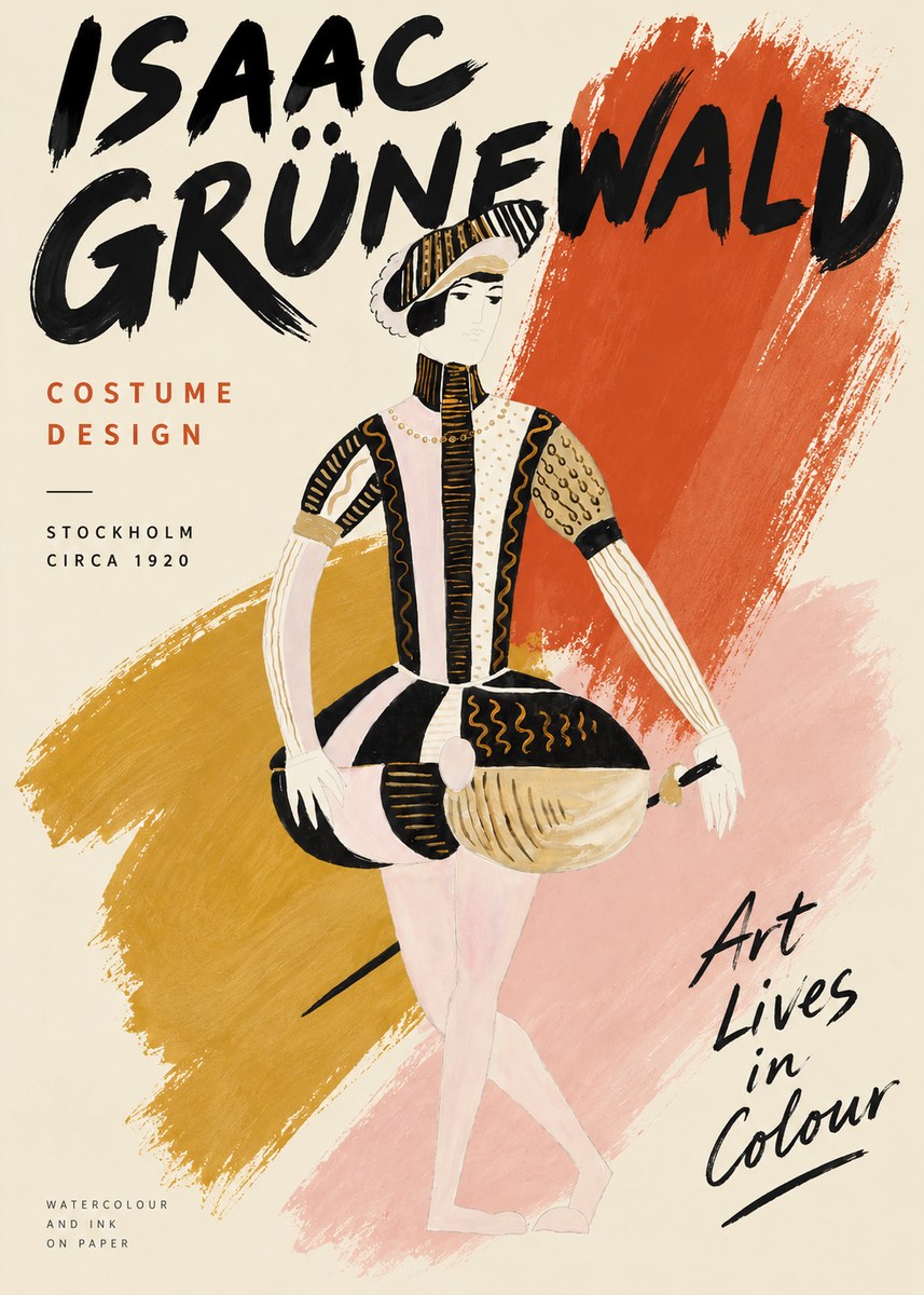 Isaac Grünewald Costume Study VI No3 - Poster