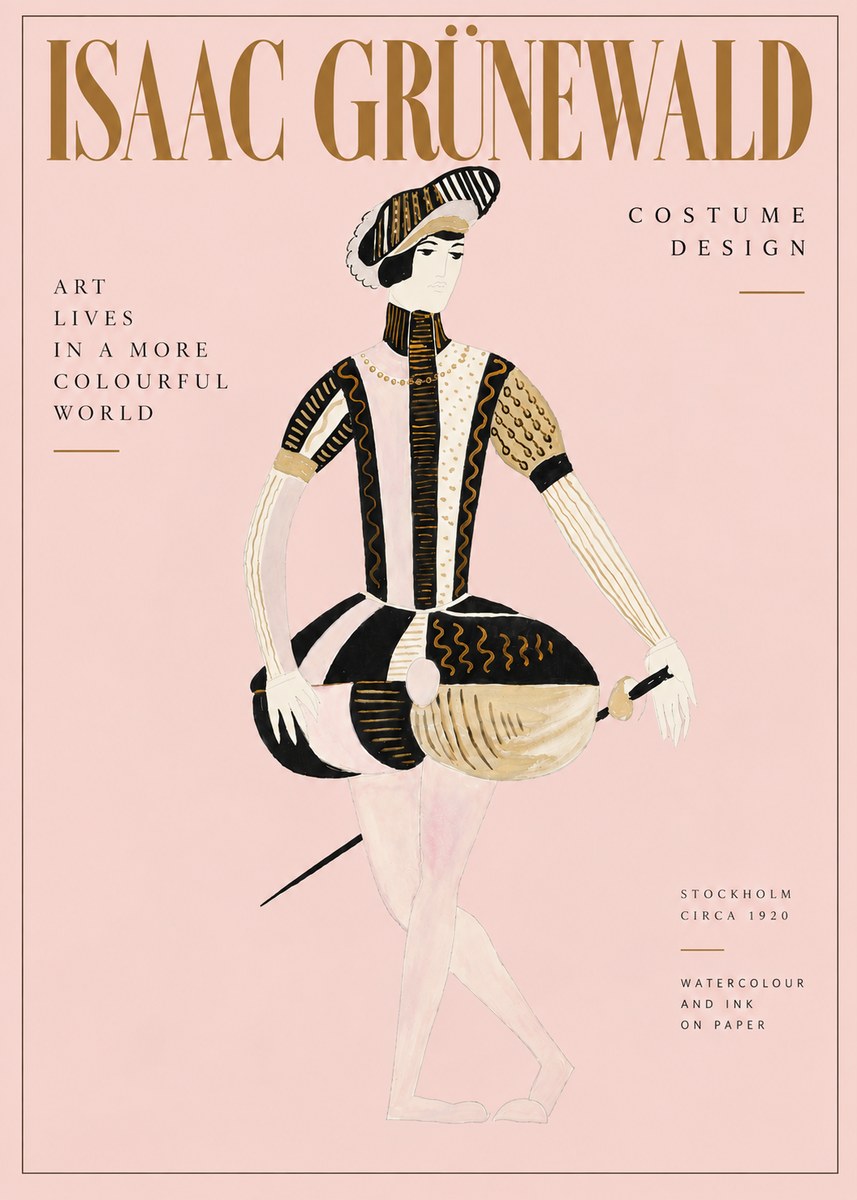 Isaac Grünewald Costume Study VI No6 - Poster