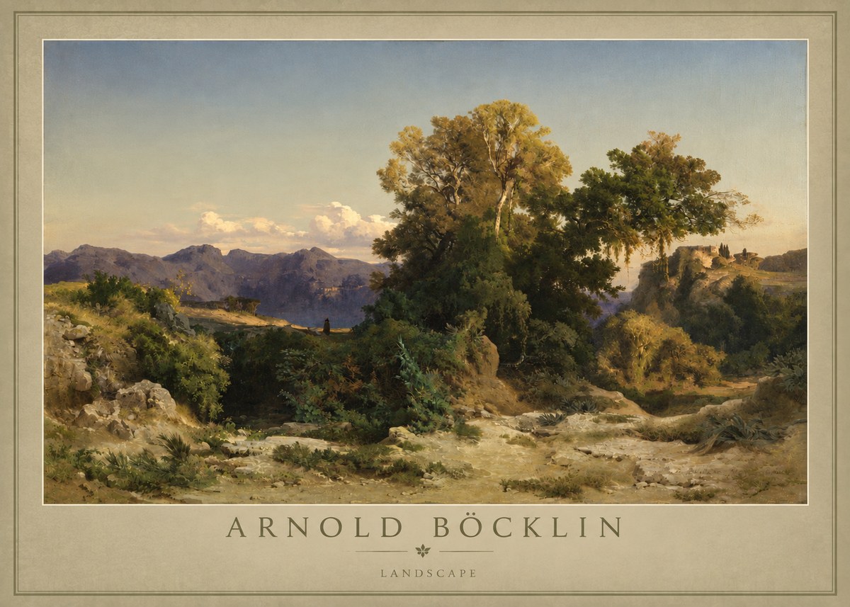 Arnold Böcklin Im Albanergebirge No6 - Poster