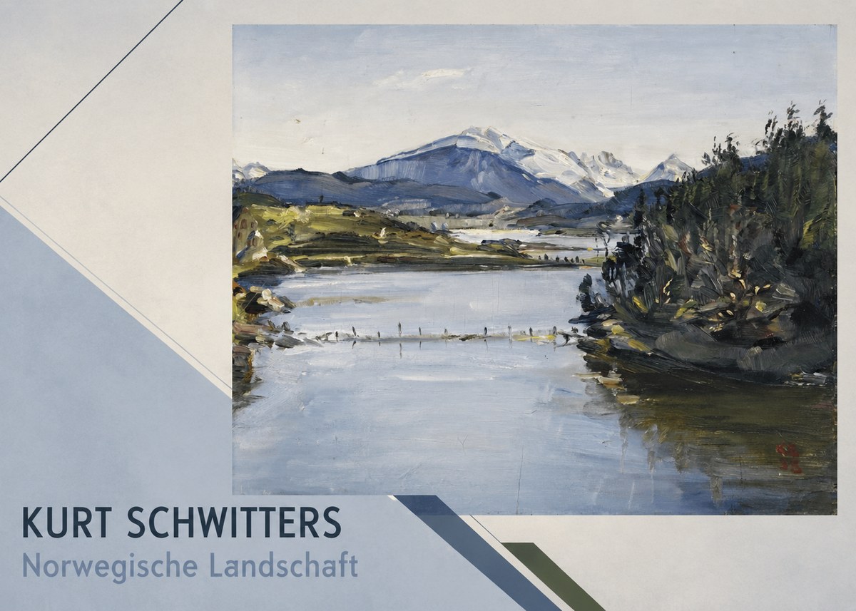 Kurt Schwitters Norwegische Landschaft No3 - Poster