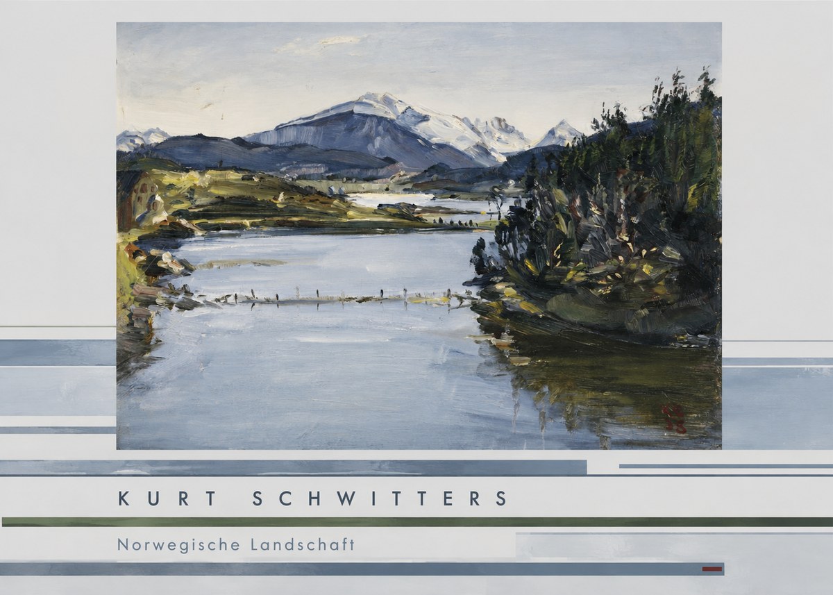 Kurt Schwitters Norwegische Landschaft No5 - Poster