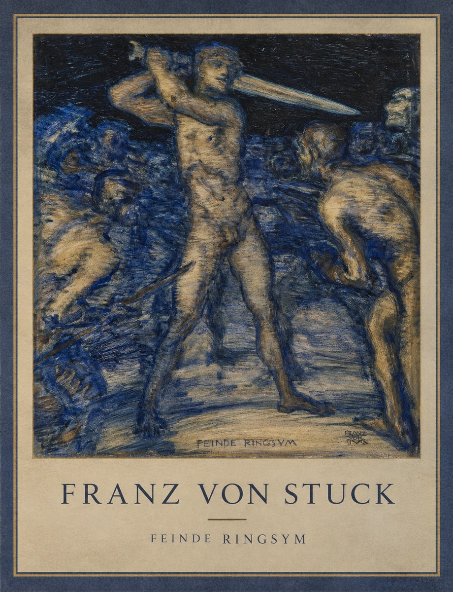 Franz von Stuck Feinde Ringsym No1 - Poster