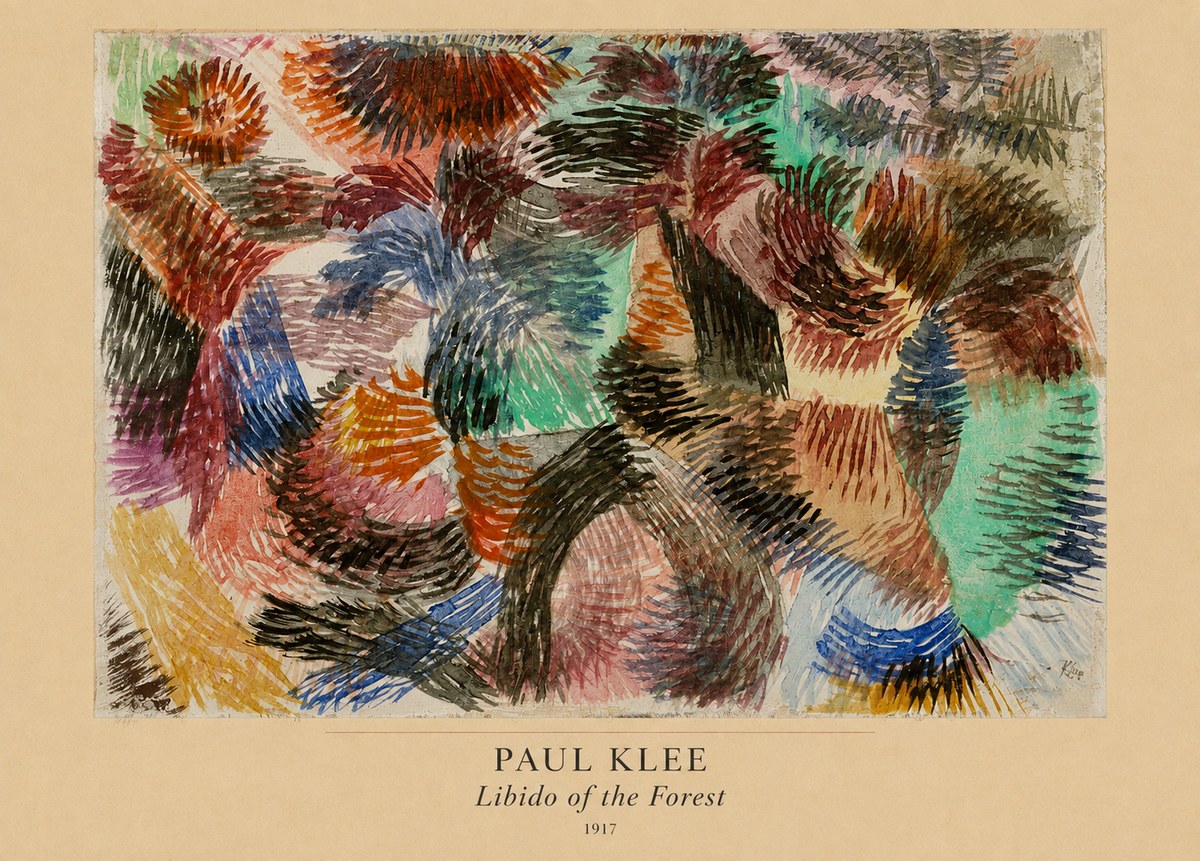 Paul Klee Libido of the Forest No4 - Poster