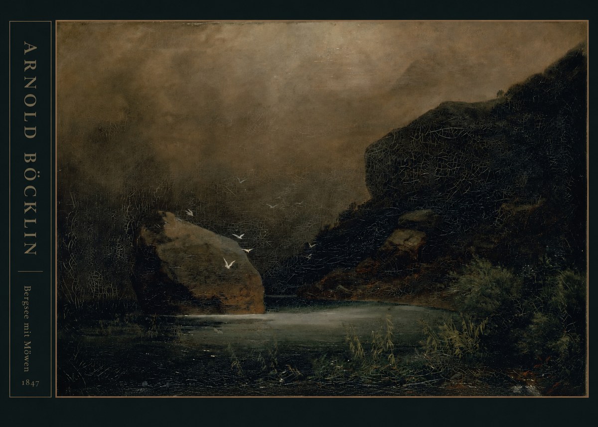Arnold Böcklin Bergsee Mit Möwen No4 - Poster