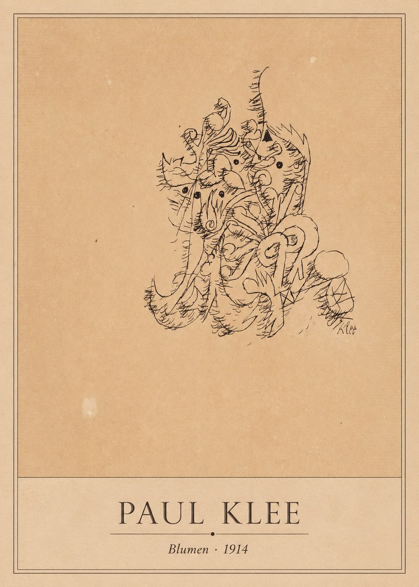 Paul Klee Blumen II No1 - Poster